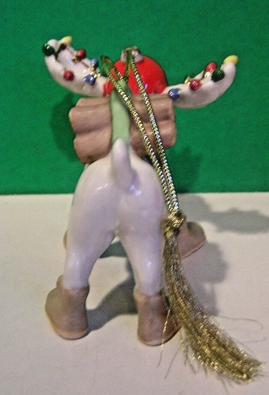 Lenox 2016 The Lumberjack Moose Figurine Ornament Marcel  Annual Work Boots NEW6