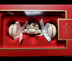 Lenox 2023 Baby's First Christmas Rattle Ornament 1st Ivory Gold Ribbon Gift NEW3