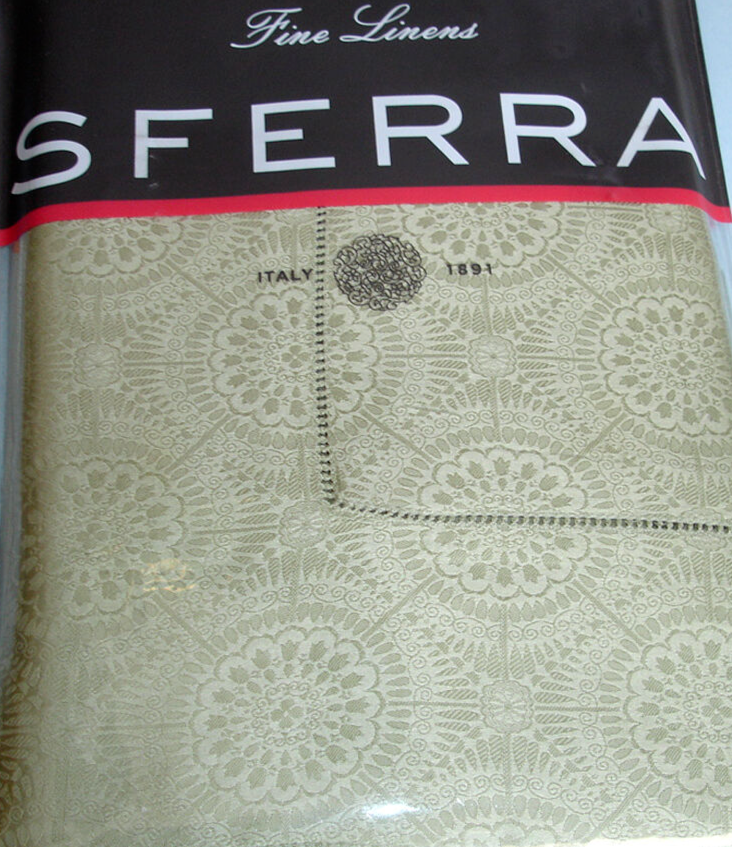 Sferra Sarto Green Boudoir Sham 100% Egyptian Cotton Sateen Jacquard Italy NEW0