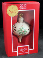 Lenox 2015 Holiday Pierced Ornament  Annual Holly Berries Christmas NEW IN BOX3