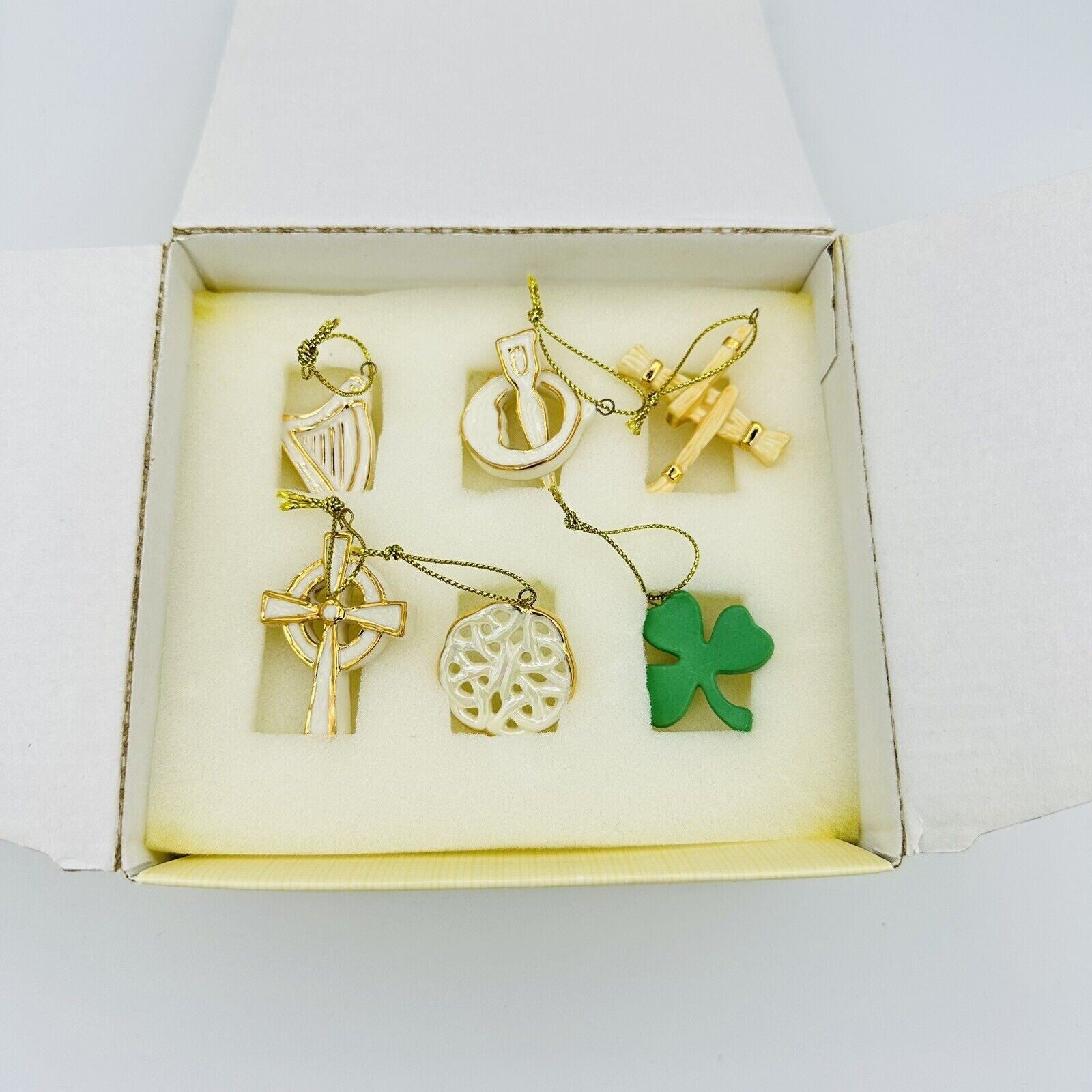 Lenox Luck Of The Irish Miniature Tree & 12 Ornaments Set St Patrick's Day NEW3