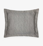 Sferra Ondate Queen Blanket Cover Sham Set 2PC Gunmetal Grey Textured Cotton NEW8