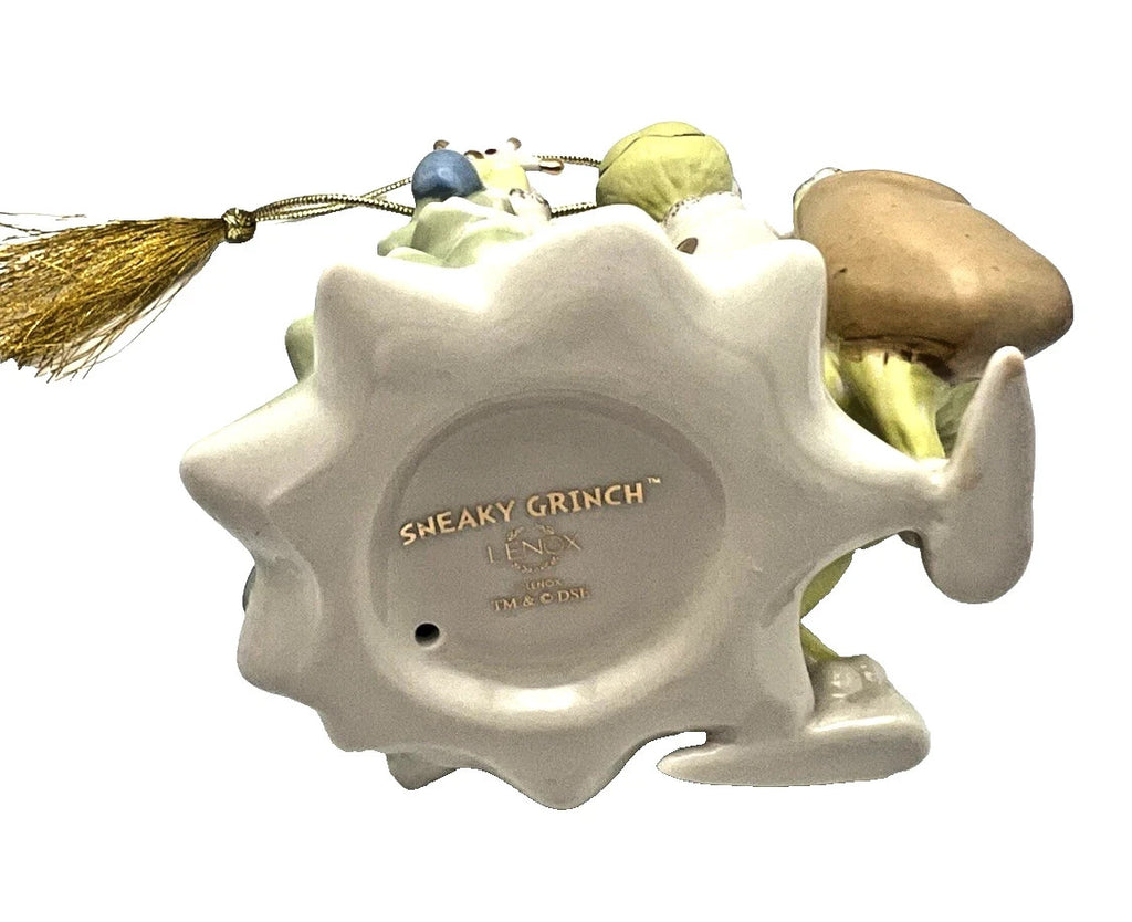 Lenox 2018 Sneaky Greedy Grinch Figurine Ornament Who Stole Christmas Tree NEW11