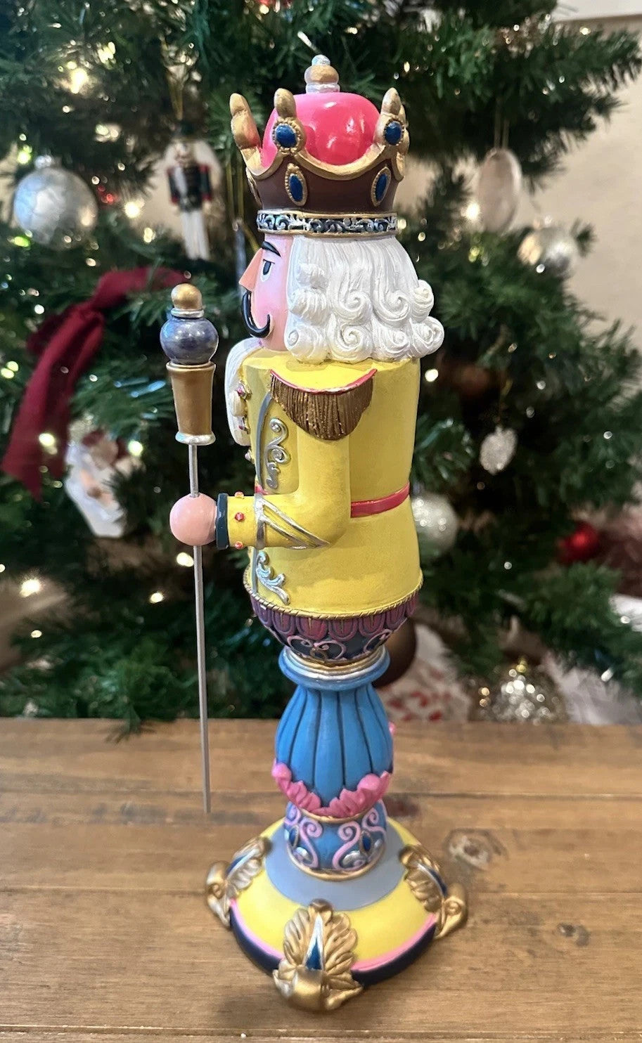 Lenox Nutcracker Ballet Soldier Figurine Merry & Bright Gold  12.5 Christmas NEW9