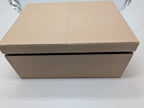 Reed & Barton Melrose Beige Jewelry Box Shagreen Leather Section Suede Tray NEW16