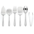 Lenox Garvey Serving Utensil Set 6PC Hostess Flatware Hammer 18/10 Stainless NEW0