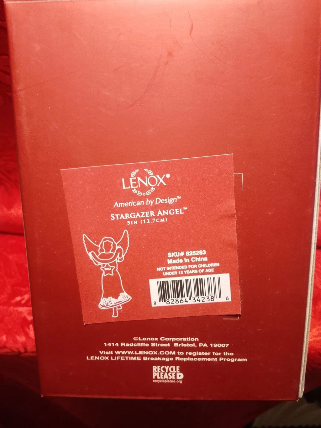 Lenox 2012 Angel Stargazer Figurine Ornament Annual Blonde Star Christmas NEW7