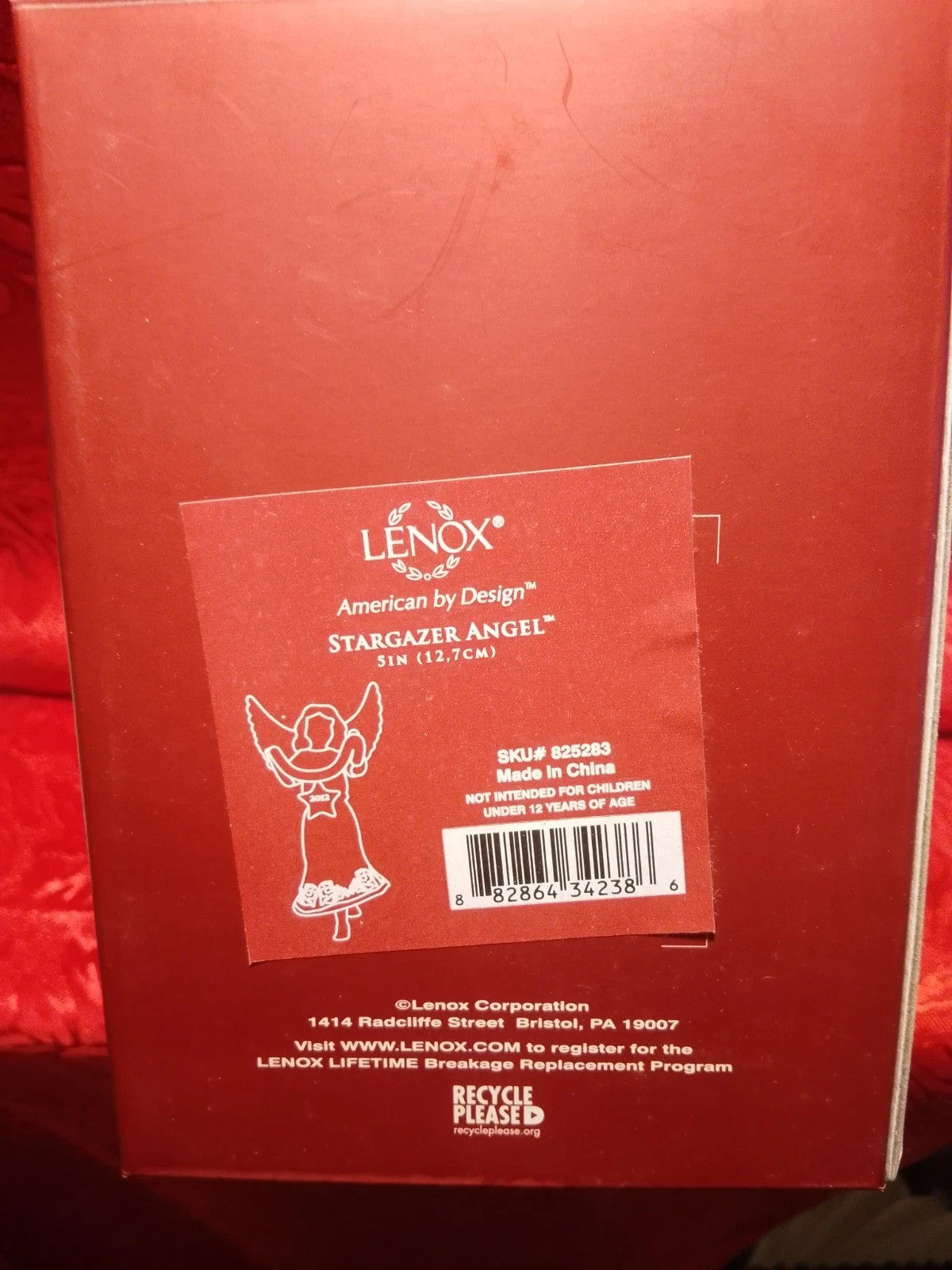 Lenox 2012 Angel Stargazer Figurine Ornament Annual Blonde Star Christmas NEW7
