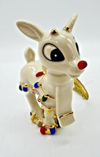 Lenox 2020 Rudolph's Christmas Glow Ornament Figurine Red Nosed Reindeer NEW6