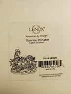 Lenox Spring Sunrise Rooster Centerpiece Figurine Easter Eggs Basket Flowers New1