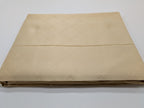 Sferra Colette Gold Queen Flat Sheet Lattice Egyptian Cotton 1020TC Italy NEW10