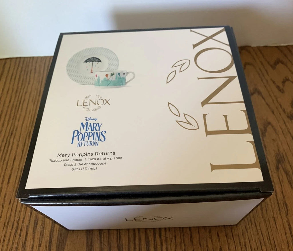 Lenox Disney Mary Poppins Returns Teacup & Saucer Kite Magic Fills The Air NEW6
