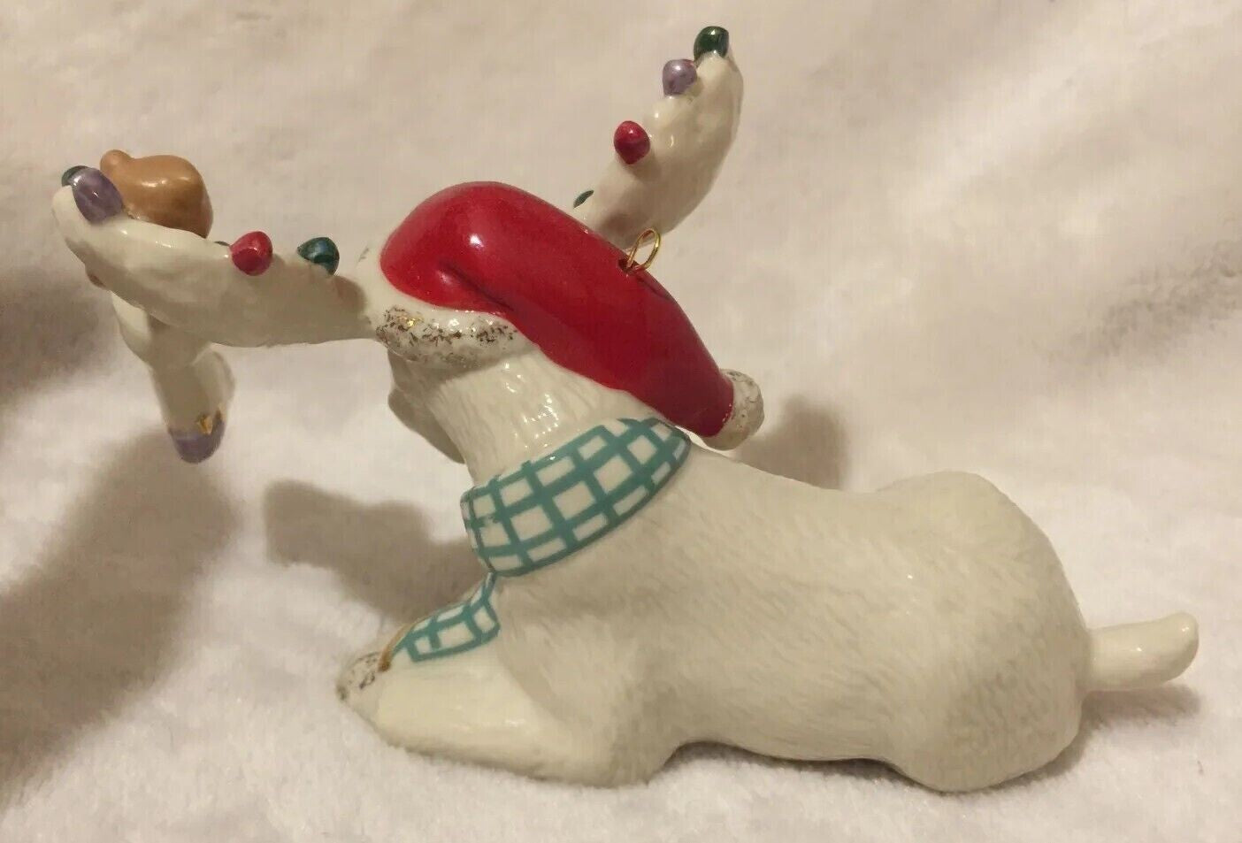 Lenox 2018 Moose Figurine Ornament Annual Marcel's Christmas Stocking Teddy NEW4