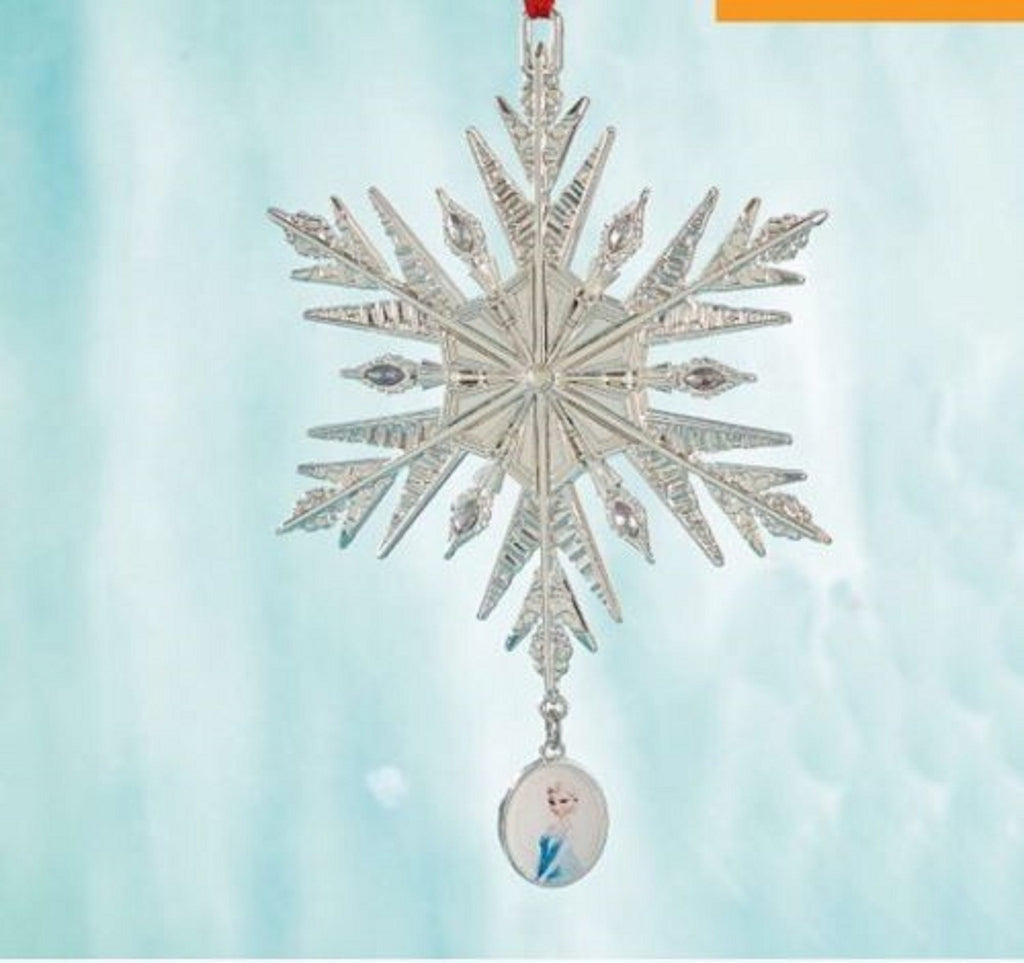 Lenox Disney Frozen Ornament Set of 3 Queen Elsa Snowflake Olaf Christmas NEW11