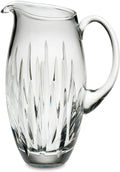 Reed & Barton Crystal Soho Pitcher 9.5" Clear Tapered Vertical Cut 1.5Qt. NEW0