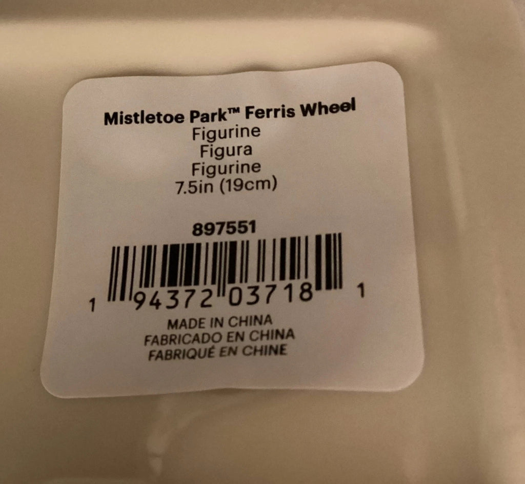 Lenox Mistletoe Park Ferris Wheel Figurine Village Traditions Christmas 2025 NEW10