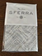 Sferra Mosaico Tin Euro Contitnental Sham Mosaic Print Cotton Sateen Italy NEW6