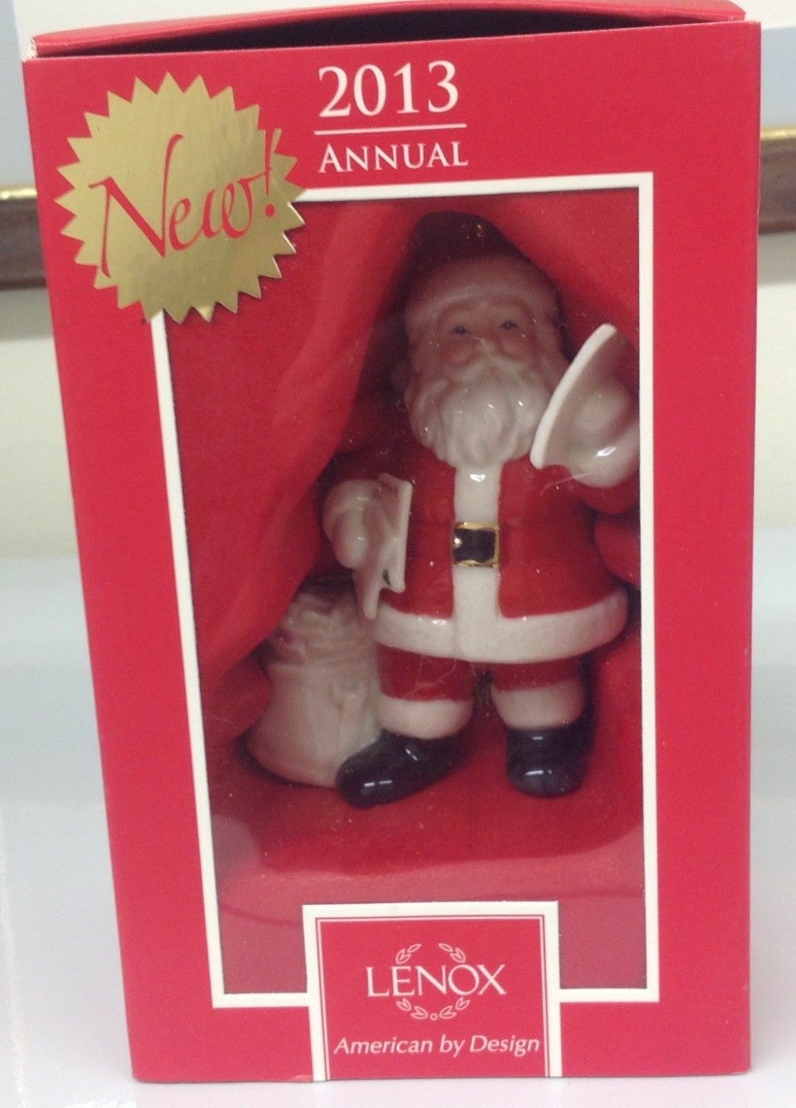 Lenox 2013 Santa Figurine Ornament Annual Claus Letters Mailman Christmas NEW 3