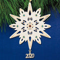 Lenox 2020 Gemmed Snowflake Ornament Annual Multicolored Crystals Christmas NEW0