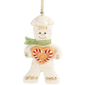 Lenox 2014 Gingerbread Man Ornament Annual Peppermint Love Baker Christmas NEW0