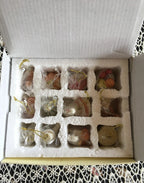 Lenox Autumn Delights Miniature Tree Ornaments 12 Thanksgiving Turkey Corn NEW2