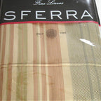 Sferra Blake King Shams 2 Egyptian Cotton/Linen Jacquard Stripes 600TC Italy NEW7