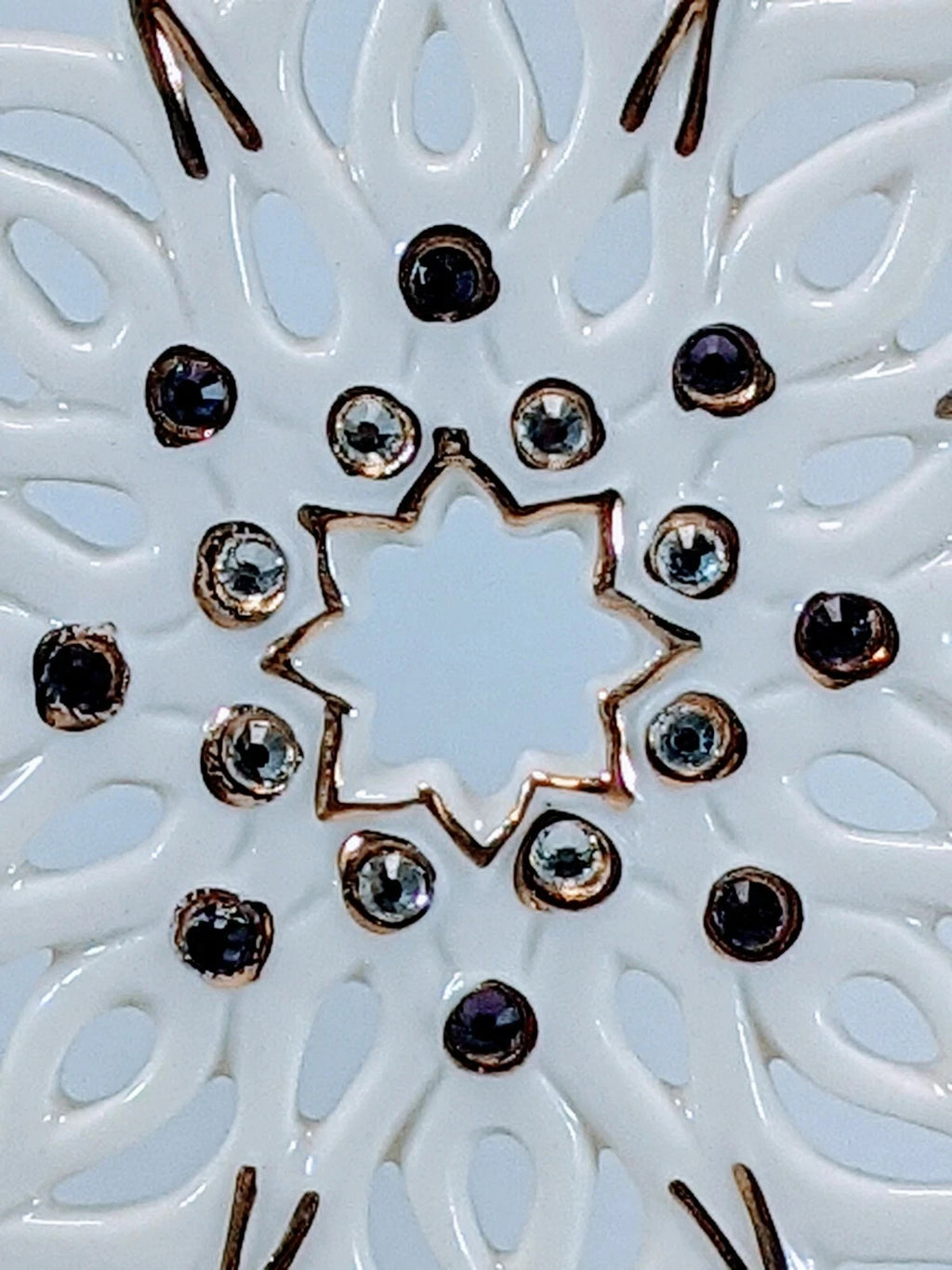 Lenox 2021 Gemmed Snowflake Ornament Annual Multicolored Crystals Christmas NEW7