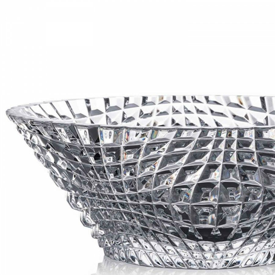 Rogaska Crystal Brilliance Centerpiece Bowl 12.5" Hand Faceted Design NEW IN BOX2