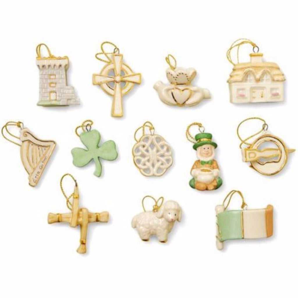 Lenox Luck Of The Irish Miniature Tree & 12 Ornaments Set St Patrick's Day NEW1