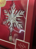 Lenox Disney Frozen Queen Elsa's Snowflake Ornament Silver Cameo Christmas NEW9