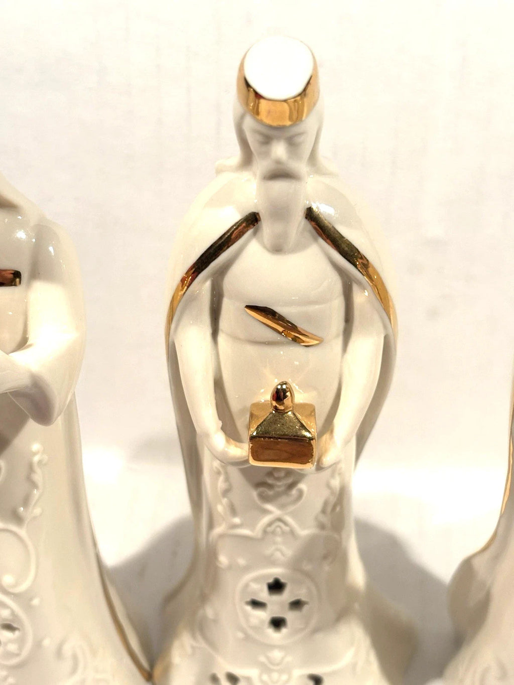 Lenox Divine Light Three Kings Figurines Lighted Nativity Pierced 3 Wise Men NEW6