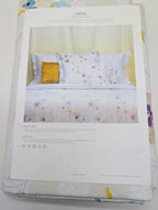 Yves Delorme Ondee King Duvet Multi Floral Print Cotton Percale Reversible NEW1