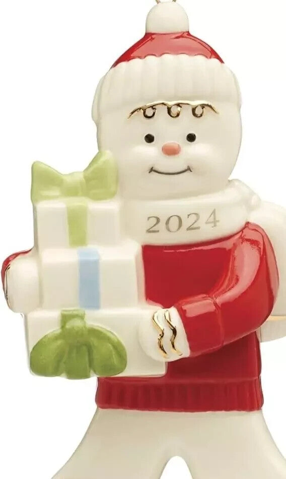 Lenox 2024 Gingerbread Man Figurine Ornament  Annual Gifts Christmas NEW IN BOX1