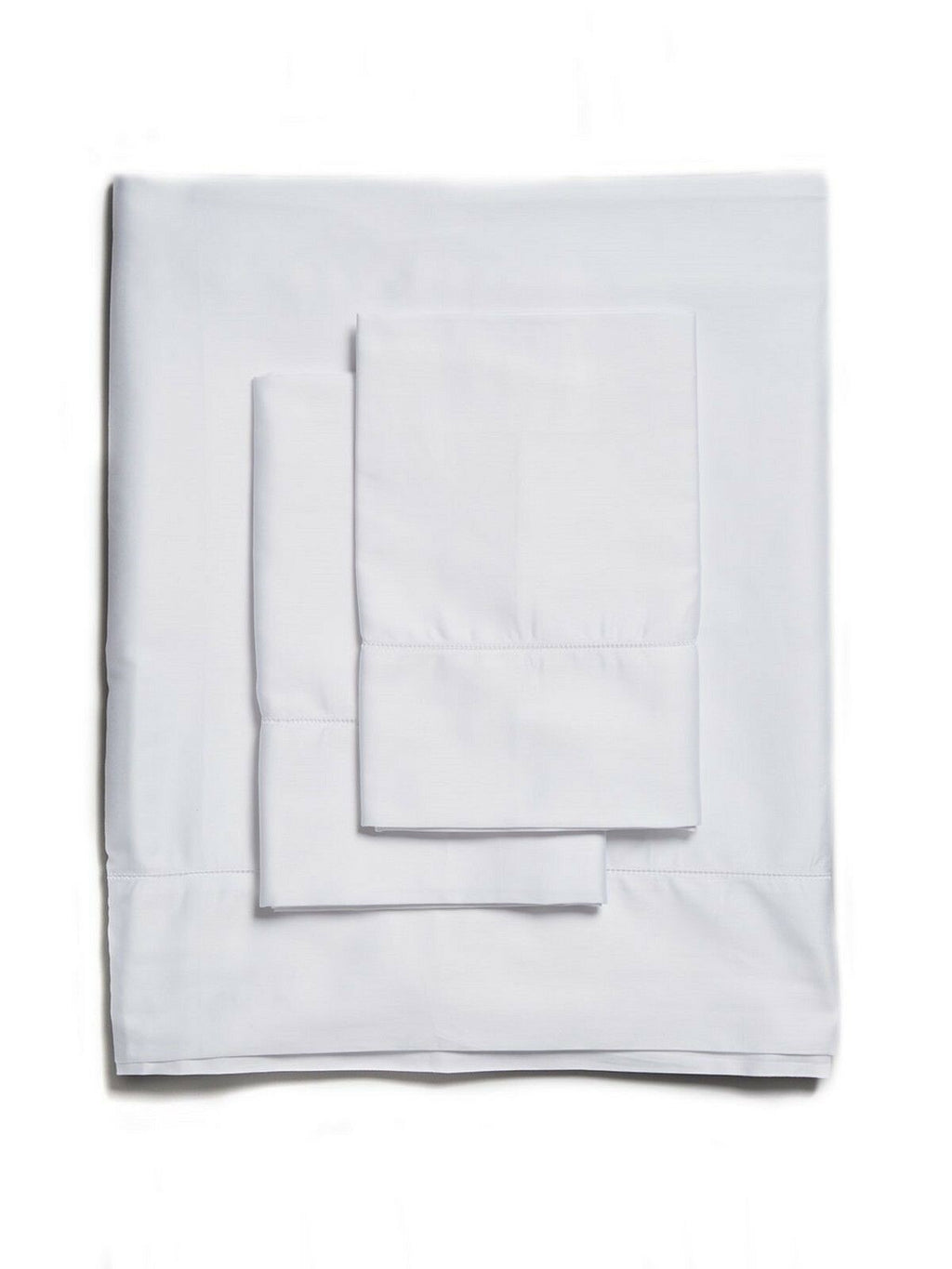 Sferra Leonardo White Twin Sheet Set 3PC 100% Cotton Percale Italy Dorm NEW6