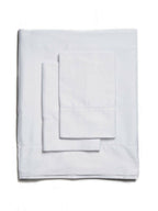 Sferra Leonardo White Twin Sheet Set 3PC 100% Cotton Percale Italy Dorm NEW6