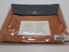 Sferra Celeste Paprika Twin Flat Sheet Orange Egyptian Cotton Percale Italy NEW3