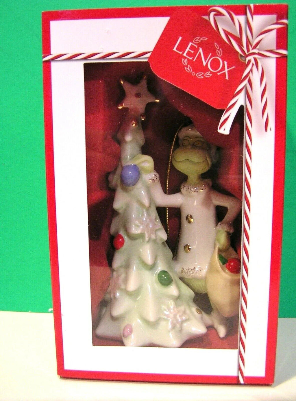 Lenox 2018 Sneaky Greedy Grinch Figurine Ornament Who Stole Christmas Tree NEW8