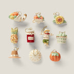 Lenox Autumn Favorites Miniature Tree Ornaments 10 Thanksgiving Pie Pumpkin NEW1