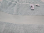 Yves Delorme Aqua Bath Sheet Towel Fringed Cotton Glacier 36"x59" Originel NEW4