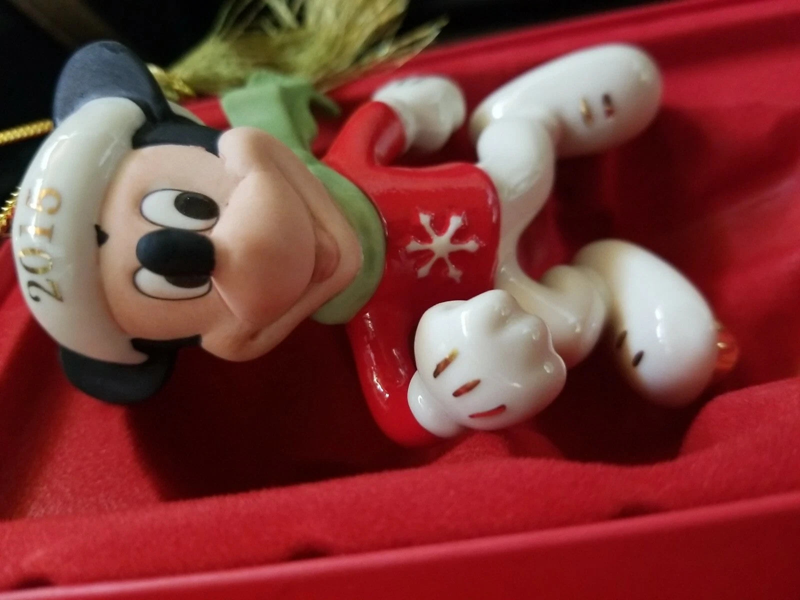 Lenox Disney 2015 Mickey Skating Figurine Ornament Annual Off To The Rink NEW6