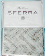 Sferra Mosaico Tin Euro Contitnental Sham Mosaic Print Cotton Sateen Italy NEW5