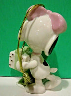 Lenox Peanuts Belle's Christmas Surprise Ornament Snoopy's Sister Beagle Dog NEW1