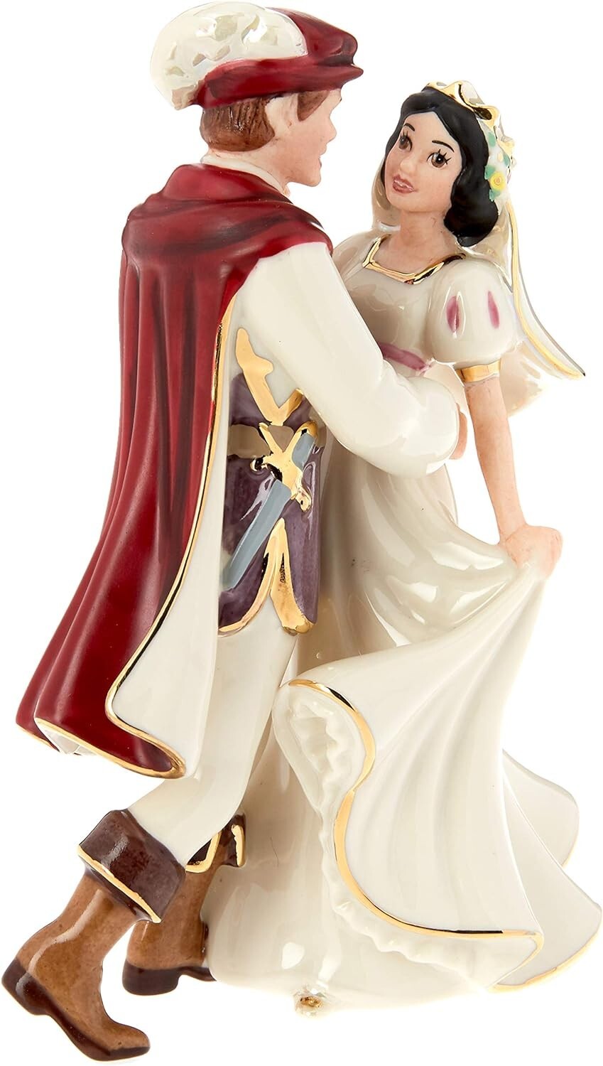 Lenox Disney Snow White & Prince Figurine Wedding Cake Topper Dancing COA NEW2