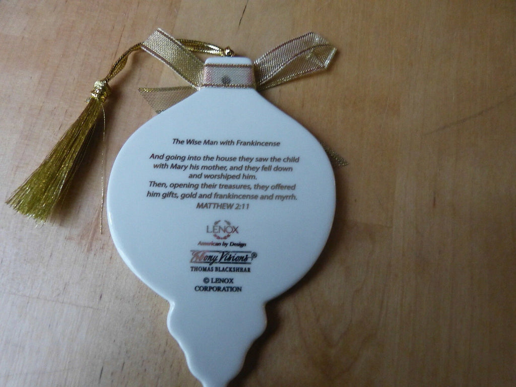 Blackshear King Gaspar Ornament Wiseman Frankincense Ebony Christmas Lenox NEW1