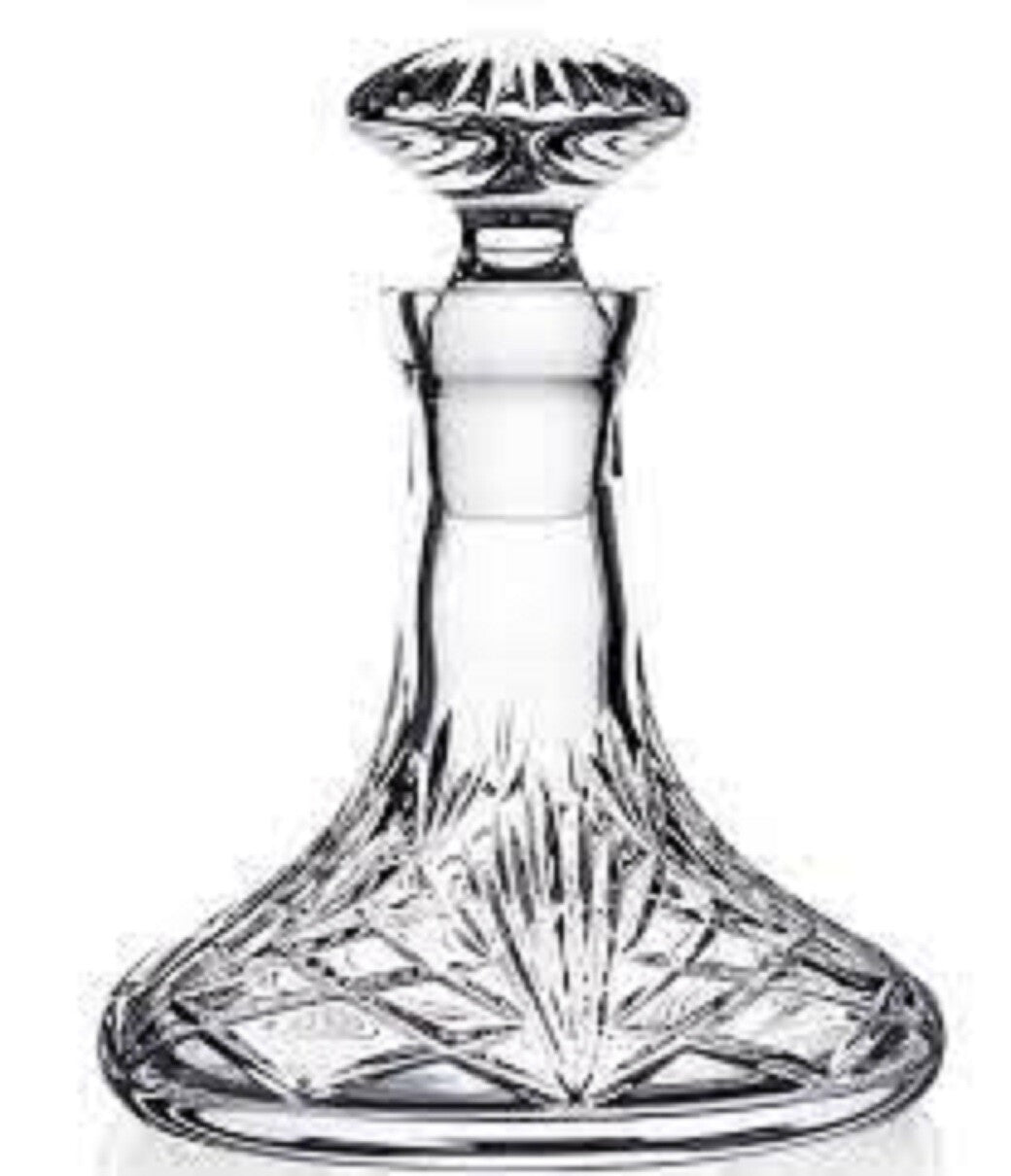 Waterford Crystal Tidmore Decanter & Stopper Small Ships 1058644 NEW IN BOX2