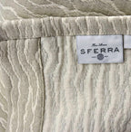 Sferra Ondate Dark Khaki King Blanket Cover Two Toned Textured Cotton Italy NEW10