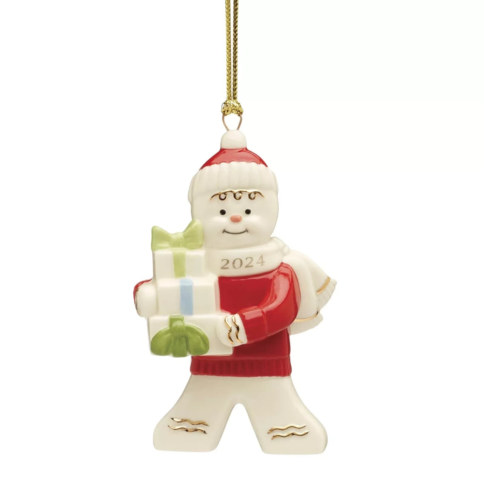 Lenox 2024 Gingerbread Man Figurine Ornament  Annual Gifts Christmas NEW IN BOX0