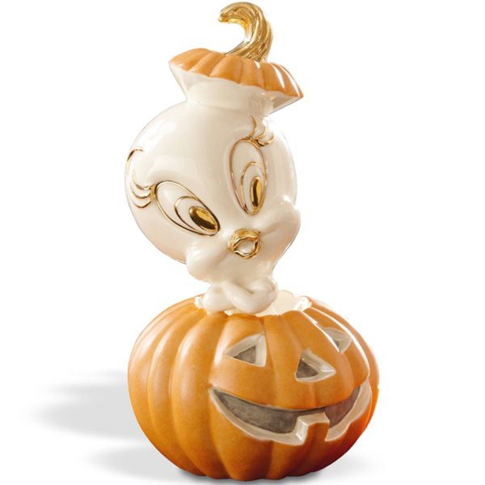 Lenox Halloween Tweety Bird Pumpkin Figurine Jack O Lantern Looney Tunes COA NEW0