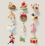 Lenox 12 Days Of Christmas Miniature Tree Ornaments Mini Twelve Set Swans NEW1