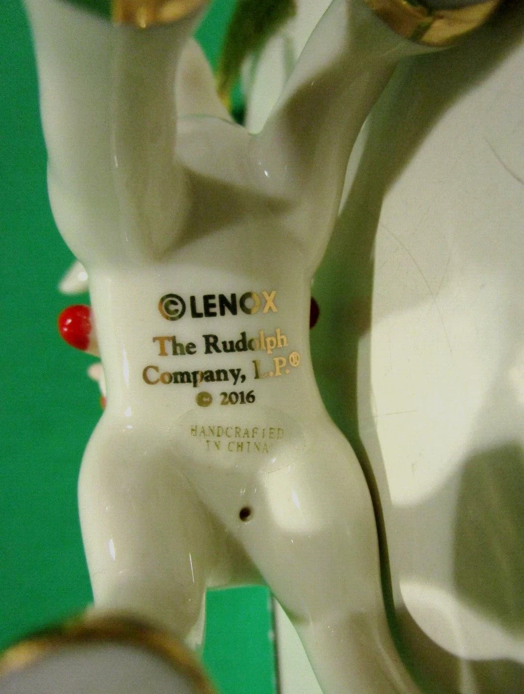 Lenox 2016 Rudolph & Doll Figurine Ornament Annual Nosed Reindeer Christmas NEW3